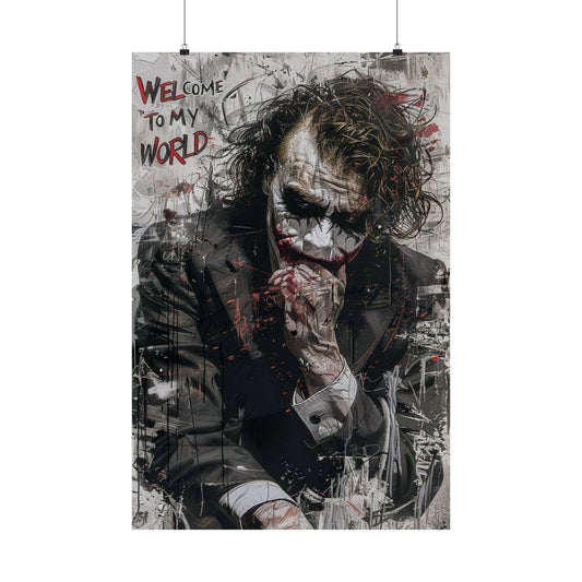 Joker Matte Poster — Vertical Wall Art