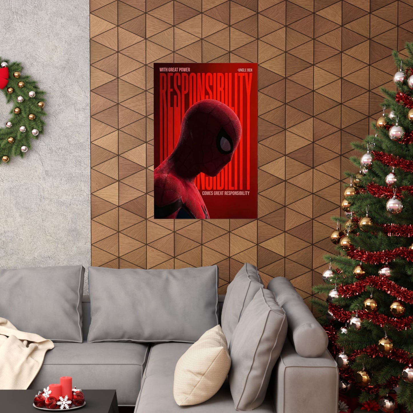 Spiderman Matte Vertical Poster — Classic Superhero Wall Art