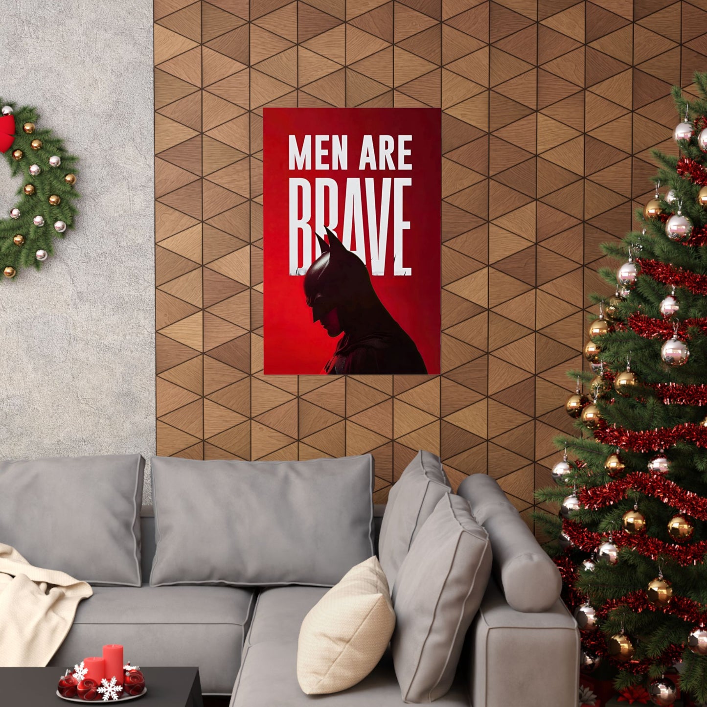 Batman Matte Vertical Poster — Minimal Dark Hero Wall Art