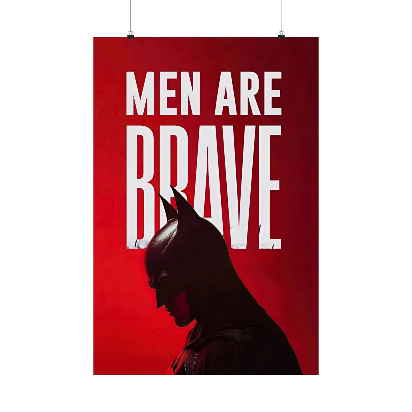 Batman Matte Vertical Poster — Minimal Dark Hero Wall Art