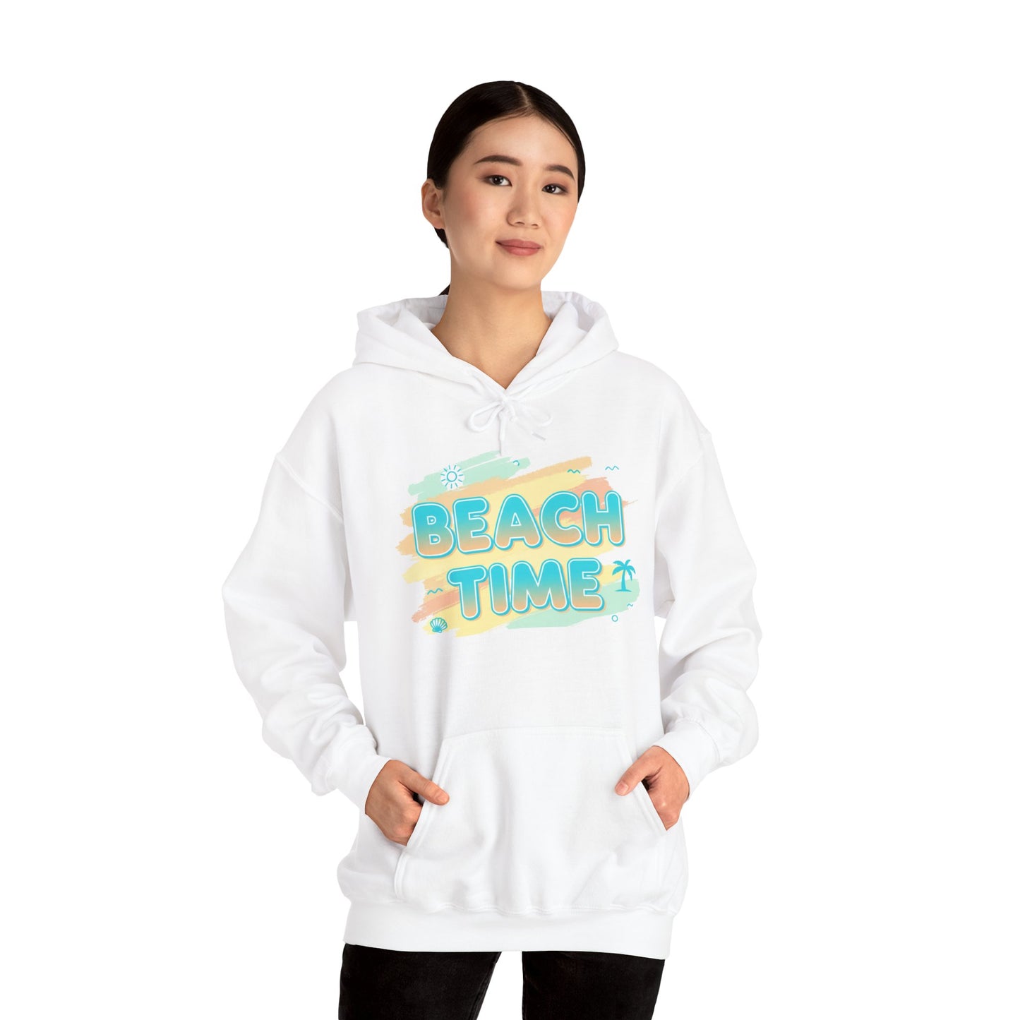 Beach Time Hoodie — Pleasant Mood Beach Vibes Sweatshirt