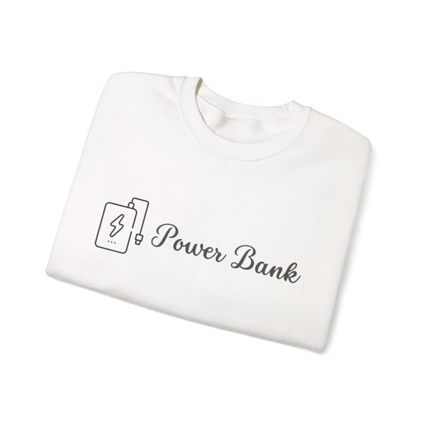 Power Bank Sweatshirt — Tech-Inspired Crewneck for Gadget Lovers