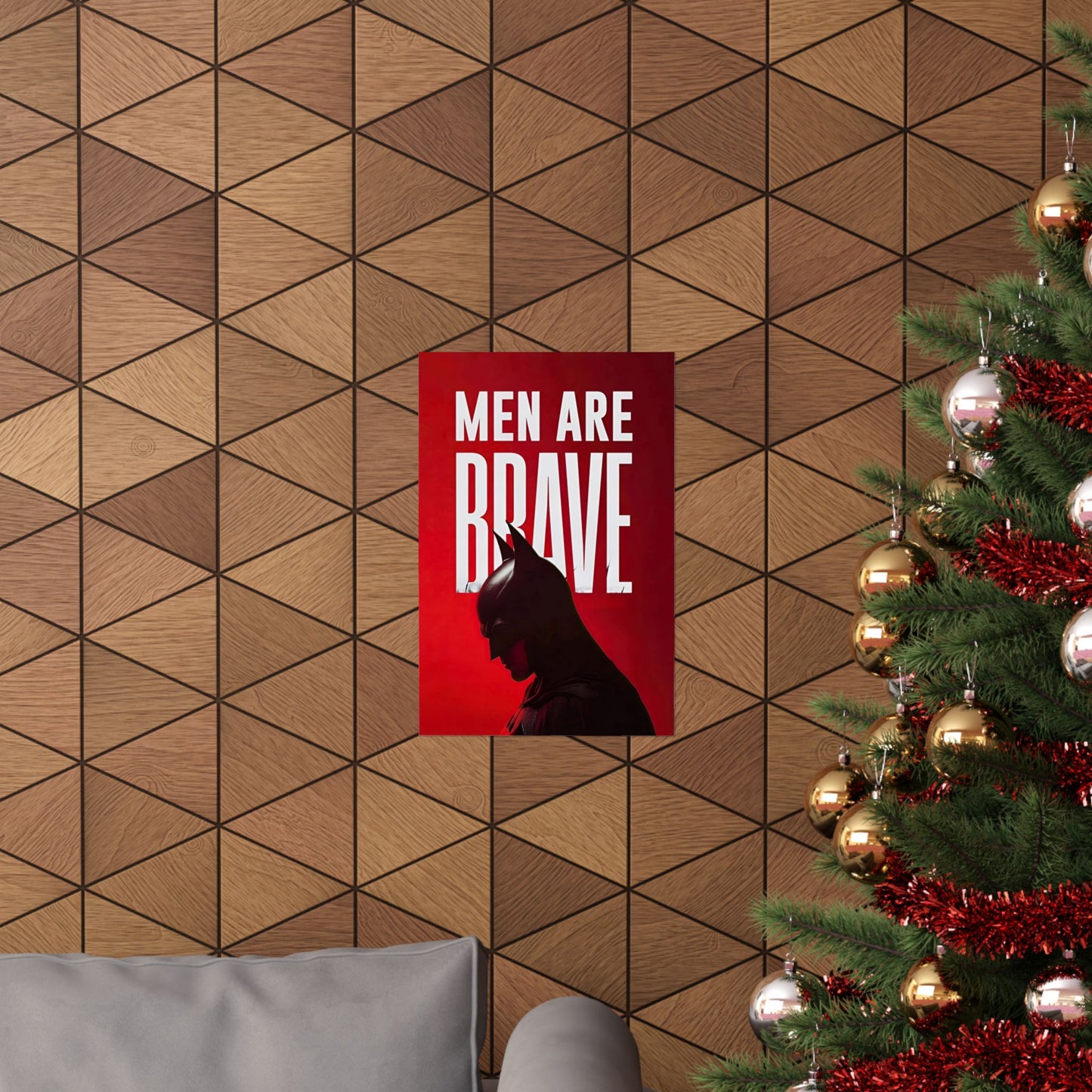 Batman Matte Vertical Poster — Minimal Dark Hero Wall Art