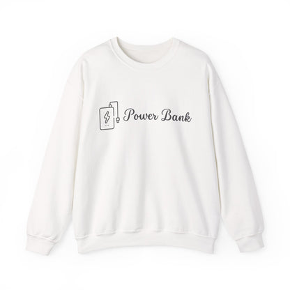 Power Bank Sweatshirt — Tech-Inspired Crewneck for Gadget Lovers