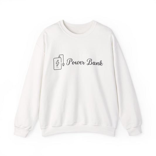 Power Bank Sweatshirt — Tech-Inspired Crewneck for Gadget Lovers
