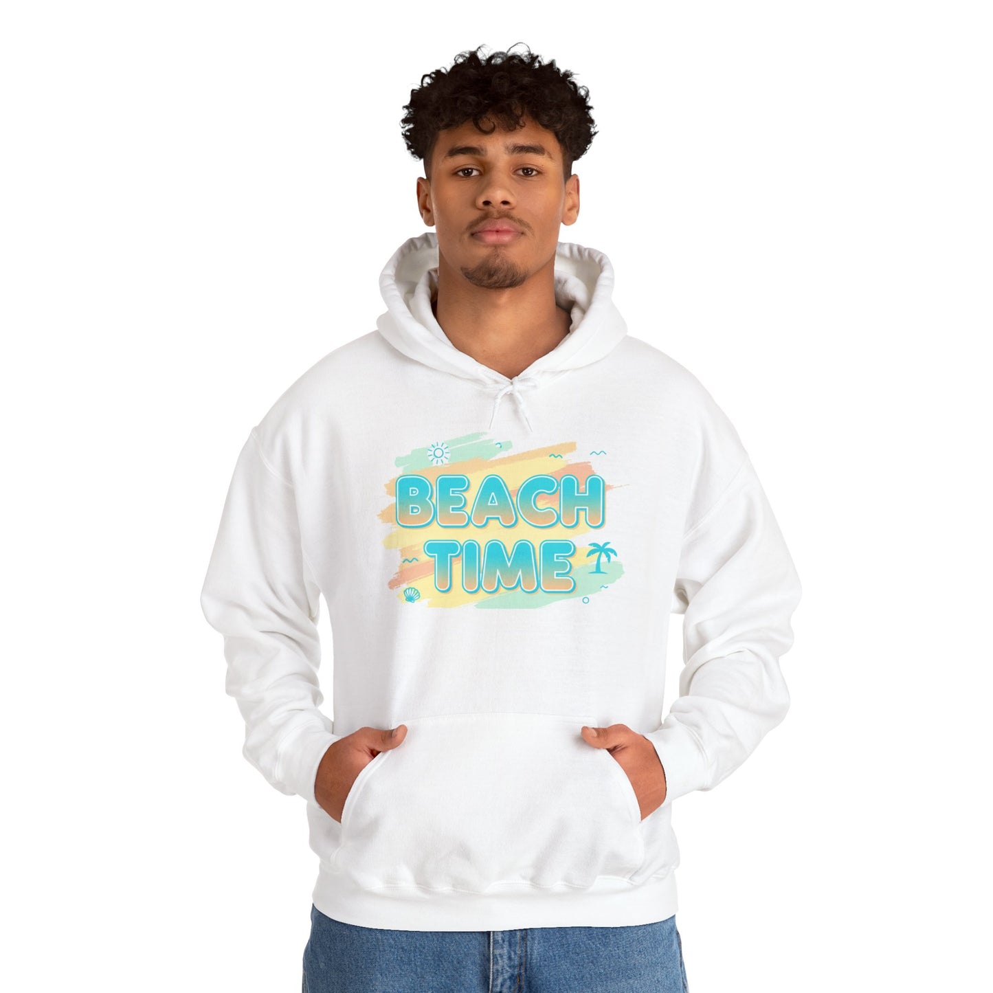 Beach Time Hoodie — Pleasant Mood Beach Vibes Sweatshirt