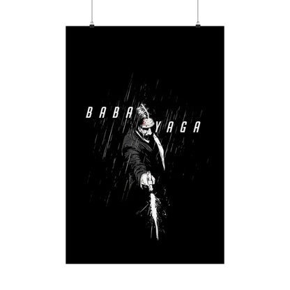 Baba Yaga Noir – Minimalist Gunman Poster