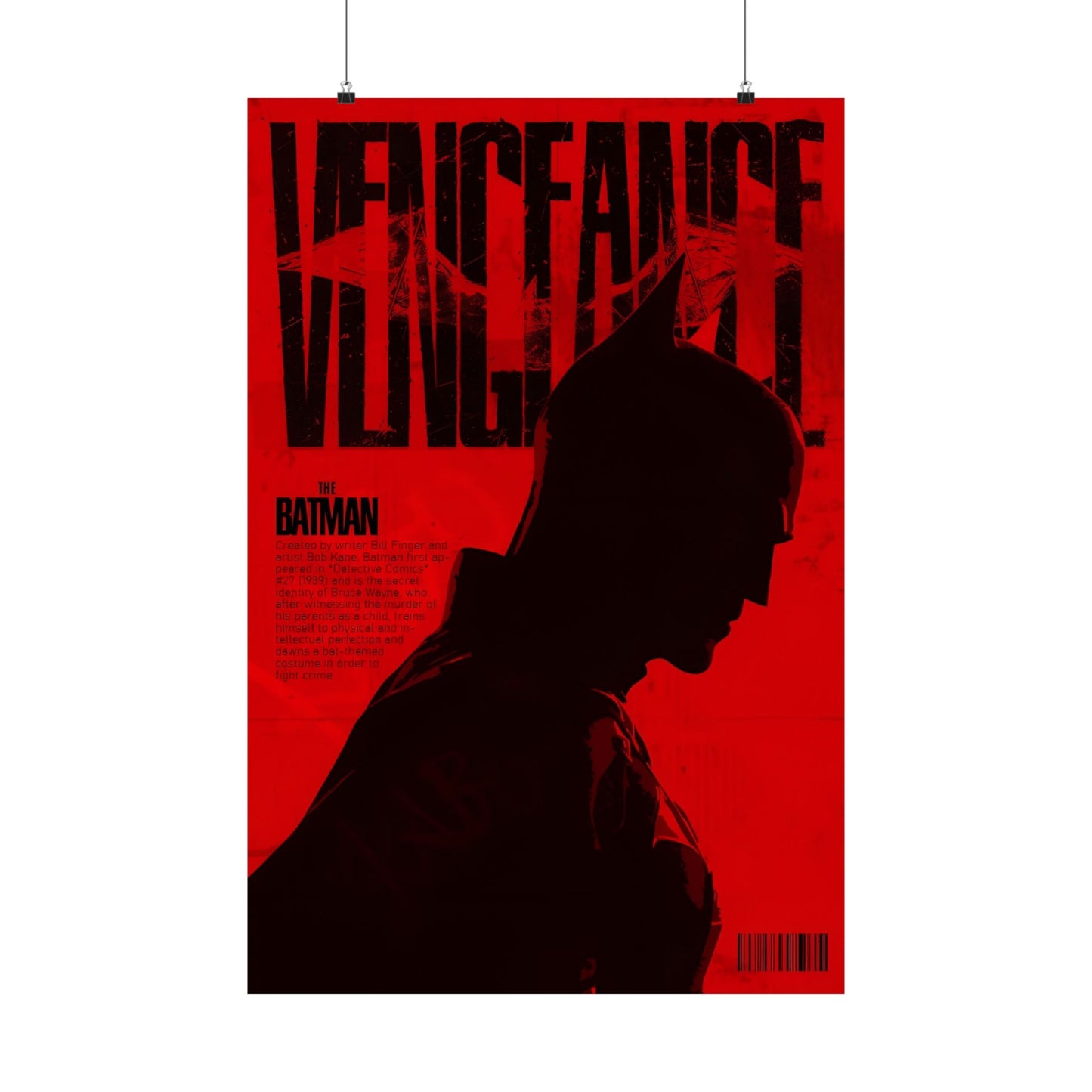 Batman Matte Vertical Poster — Dark Knight Wall Art