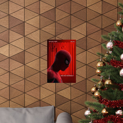 Spiderman Matte Vertical Poster — Classic Superhero Wall Art