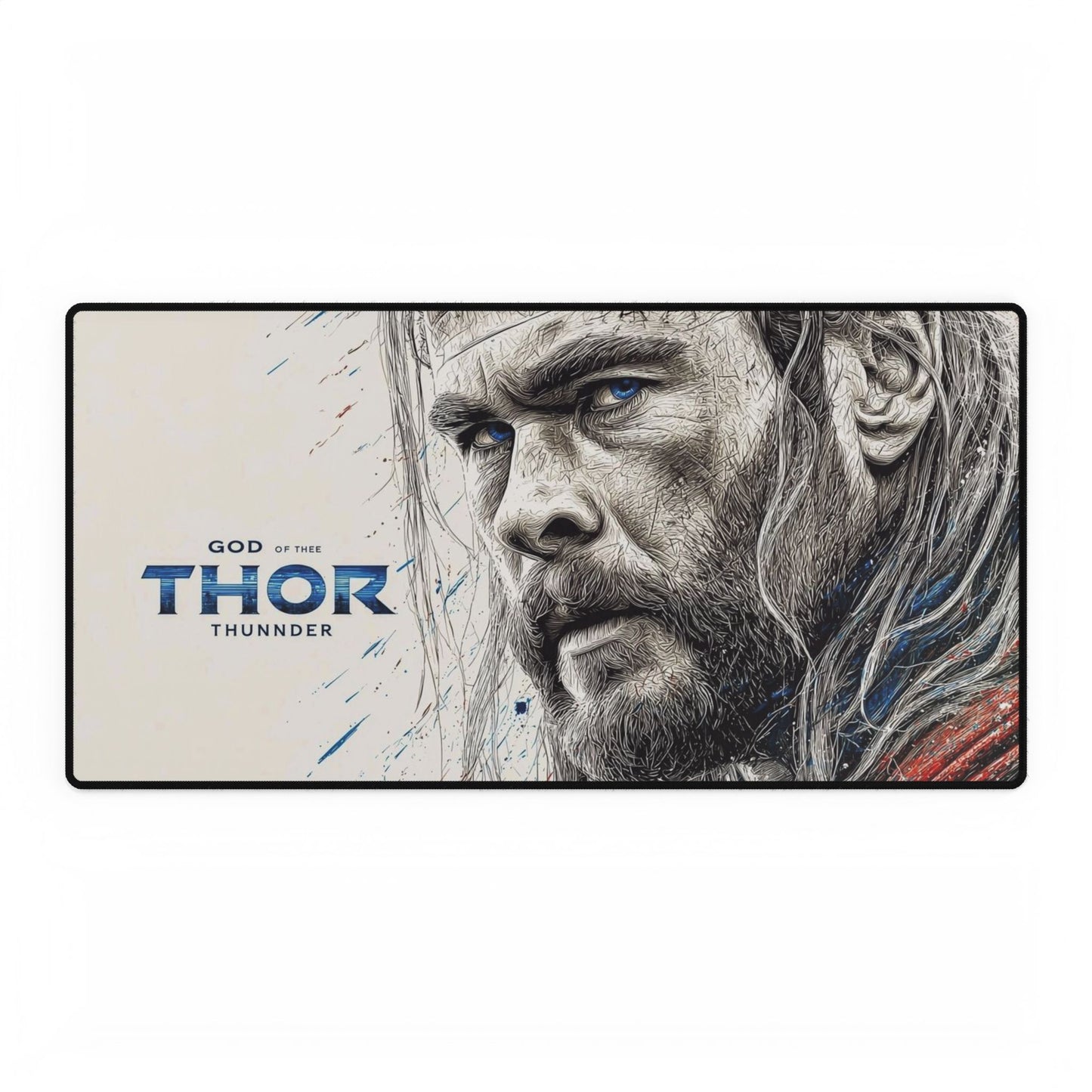 Thor Desk Mat — Norse God Desktop Mouse Pad